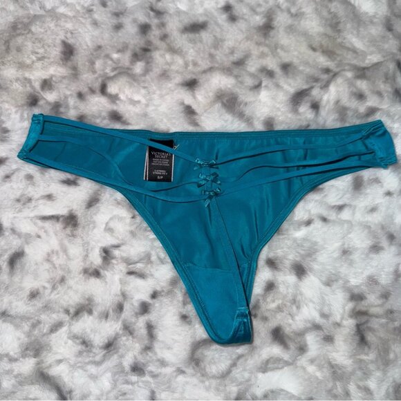 Victoria secret V string panties thong ribbon bow strappy detail back Sexy y2k - Picture 3 of 8